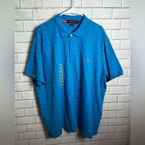 US POLO ASSN. men’s short sleeve polo blue shirt/size XXL